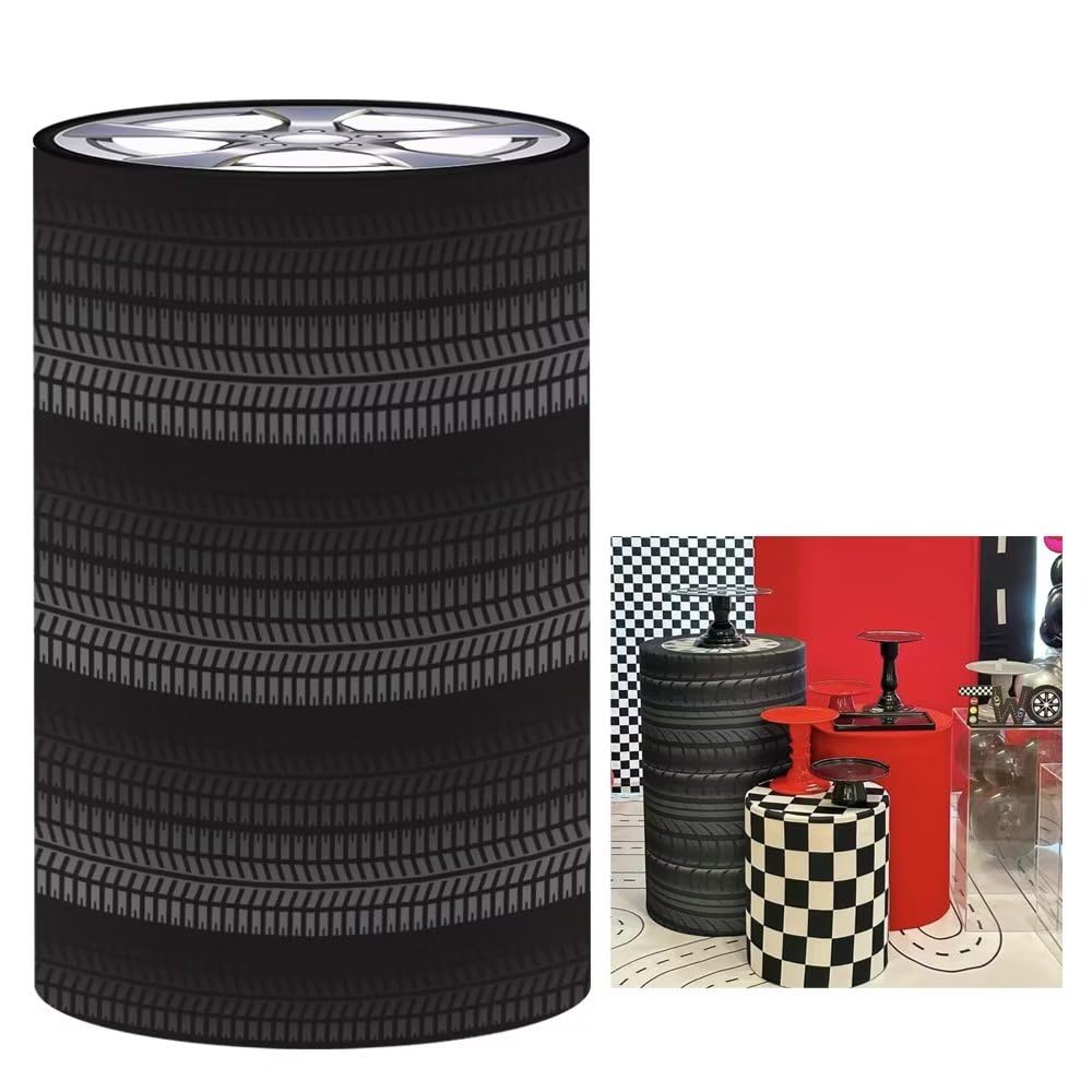 Amazon.com: KONPON Tyre Cylindrical Cylinder Plinth Covers for